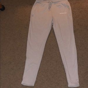 Alphalete tan regular cotton joggers